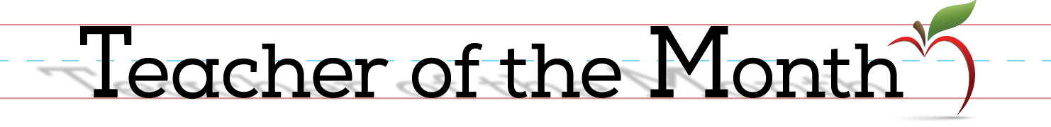 teacher of the month header